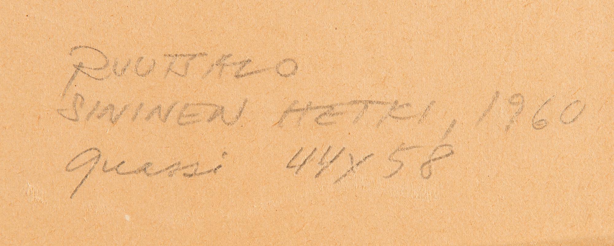 Eino Ruutsalo, "Sininen hetki".