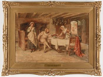 Francis Sydney Muschamp · FRANCIS SYDNEY MUSCHAMP, akvarell, signerad.