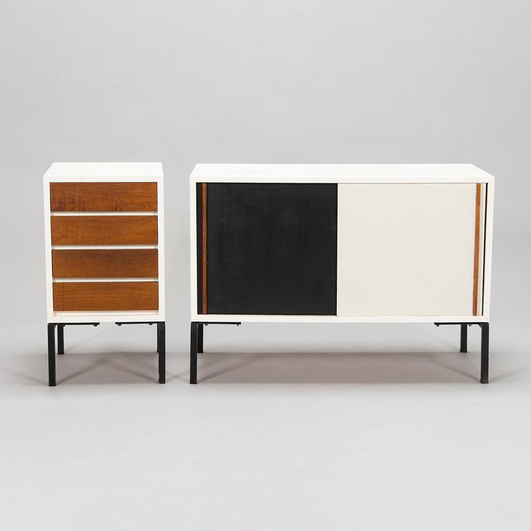 Oiva Parviainen, A 1960's sideboard and drawer unit for Lahden Puujalostus.
