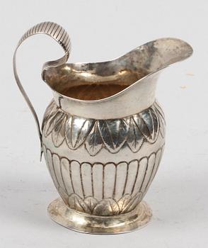 GRÄDDKANNA, silver. Johan Erik Åhlén, Sala 1857.