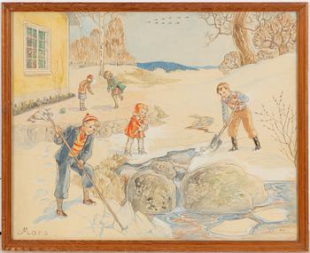 Maj Lindman, 'March' and 'April'.