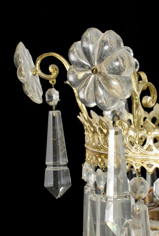 LJUSKRONA, oscariansk, omkring sekelskiftet 1900. Höjd ca 110 cm.