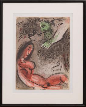 Marc Chagall · MARC CHAGALL, färglitografi, ur Verve vol X, no 37-38.