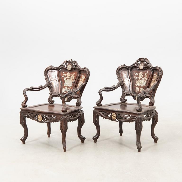 Furniture set, four pieces, China, first half of the 20th century.