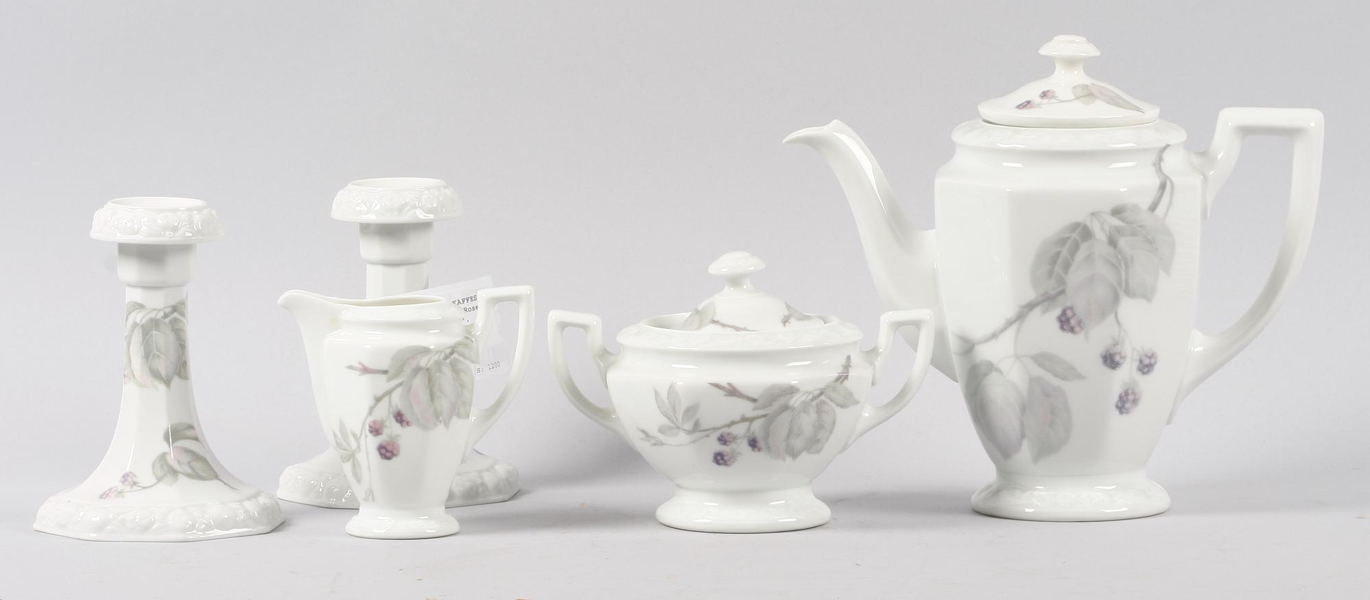 KAFFESERVIS, 31 delar, porslin, Rosenthal "Maria Björnbär".