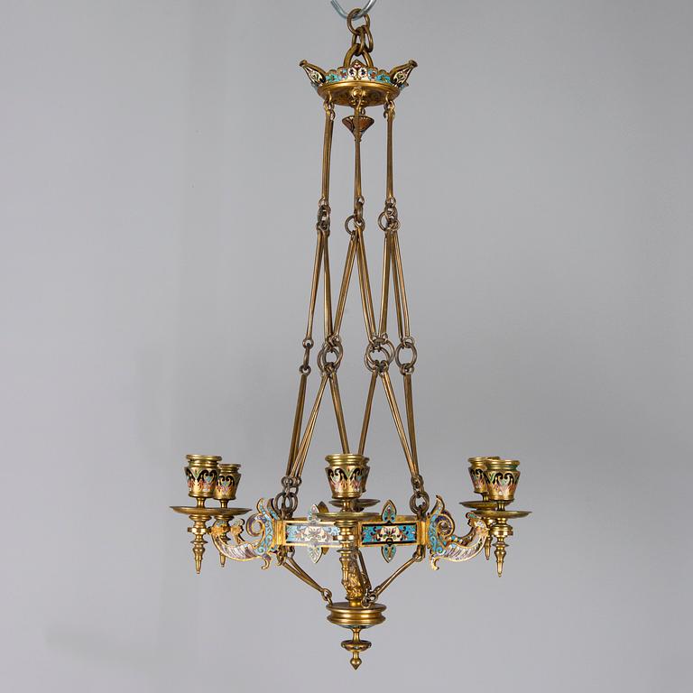 AMPEL, Ryssland, 1800-talets slut. Höjd 55 cm.