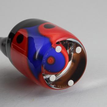 Erik Höglund, a glass sculpture/vase, Strömbergshyttan, 1991.