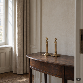 Skultuna Messingsbruk, Candlesticks, a pair, early 20th century.