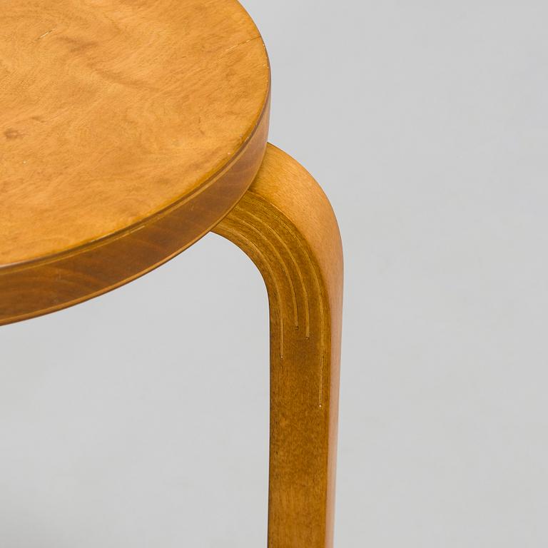 Alvar Aalto, a 1930s '60' stool for O.Y. Huonekalu- ja Rakennustyötehdas A.B.