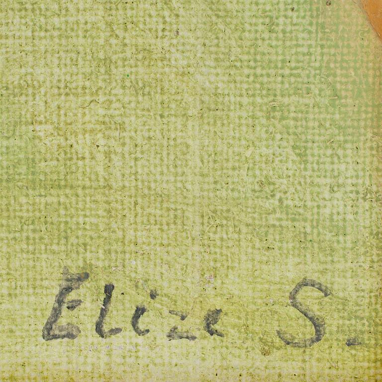 ELIZE SAXING, olja på duk. Signerad.