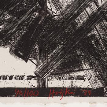 Howard Hodgkin, etching. Signed and numbered 96/100. Dated -79.