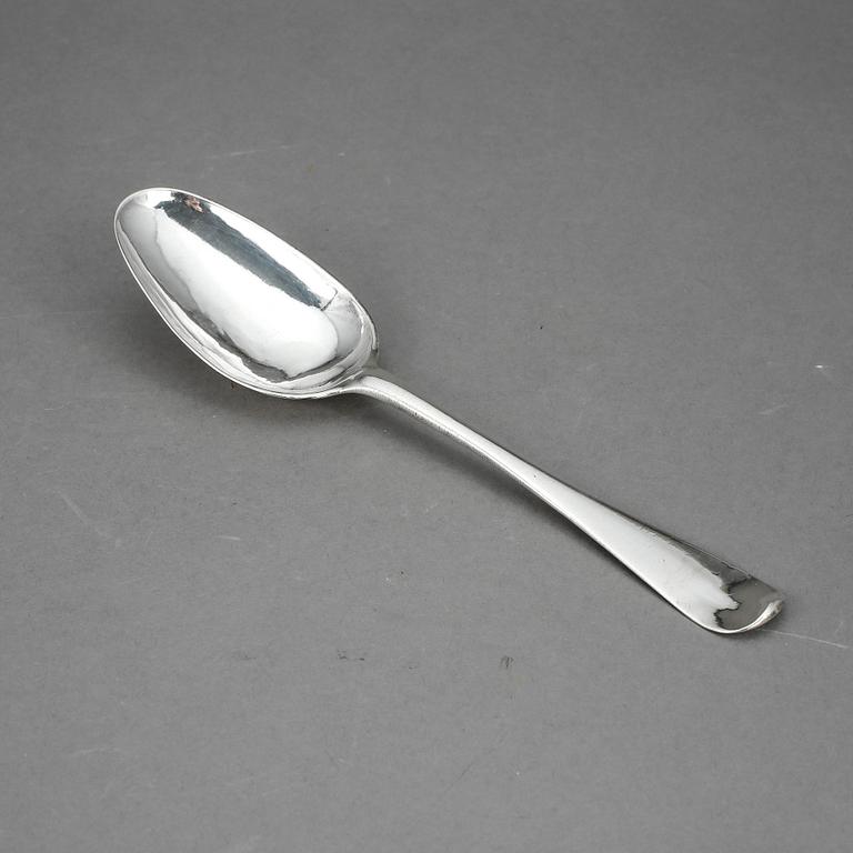 BEGRAVNINGSSKED, silver. Henrik Jacob Losch, Stockholm 1751. Vikt ca 65 gram.