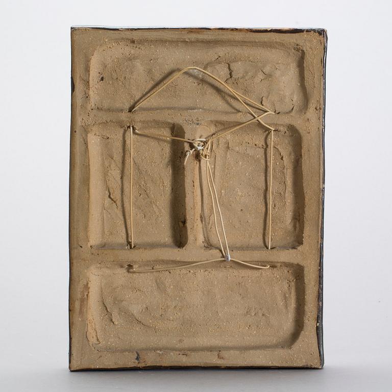 ÅKE HOLM, stengods, relief, signerad.
