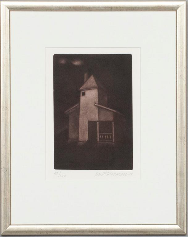 ANTTI SALOKANNEL, färgetsning, signerad och daterad -88, numererad 50/100.