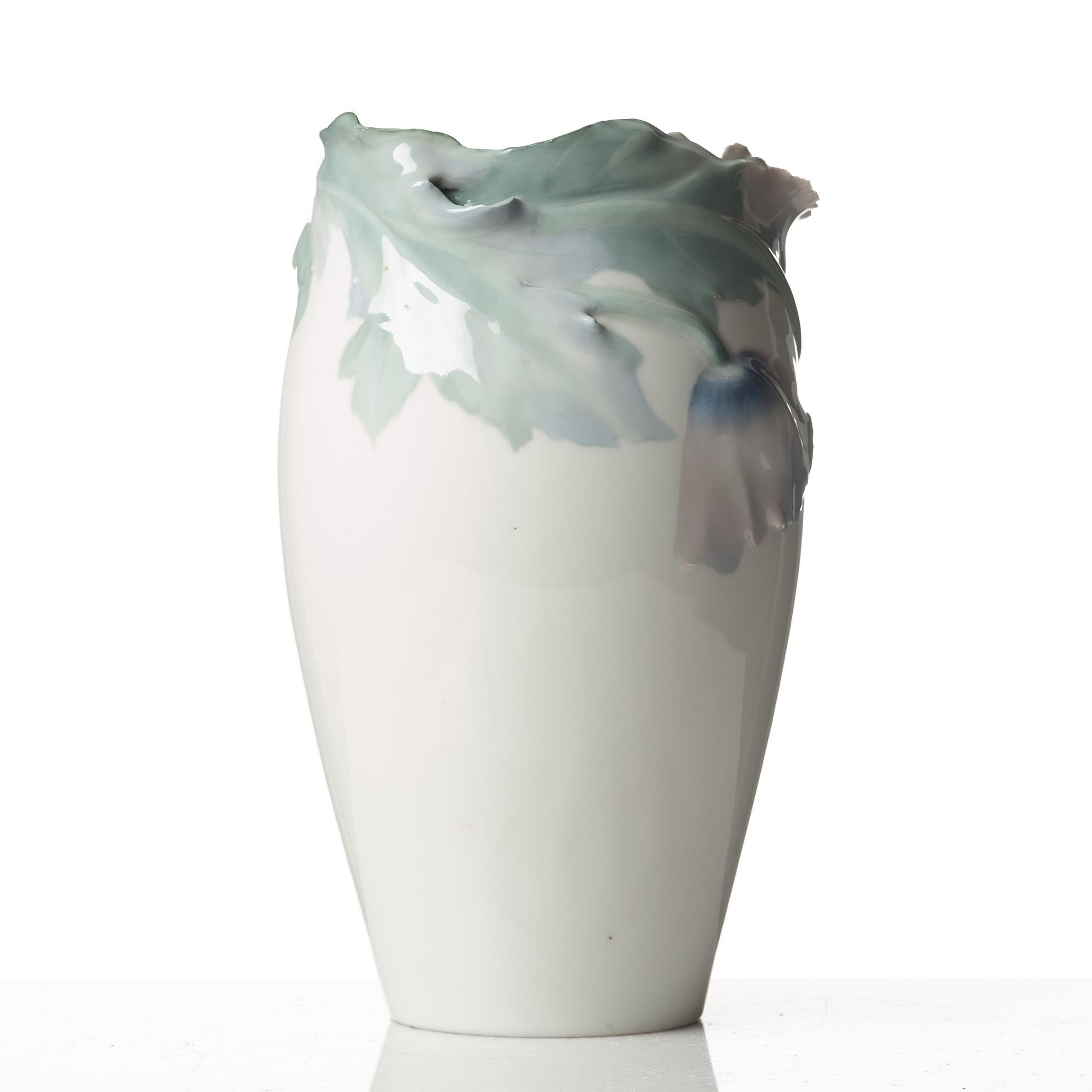 Algot Erikson, an Art Nouveau porcelain vase, Rörstrand, Sweden ca 1900.