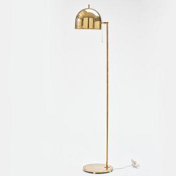 Eje Ahlgren, a brass floor lamp, model G-075, Bergboms Sweden 1960-70s.