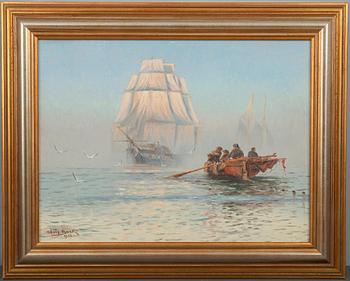 Adolf Bock, STILL MORNING AT SEA.