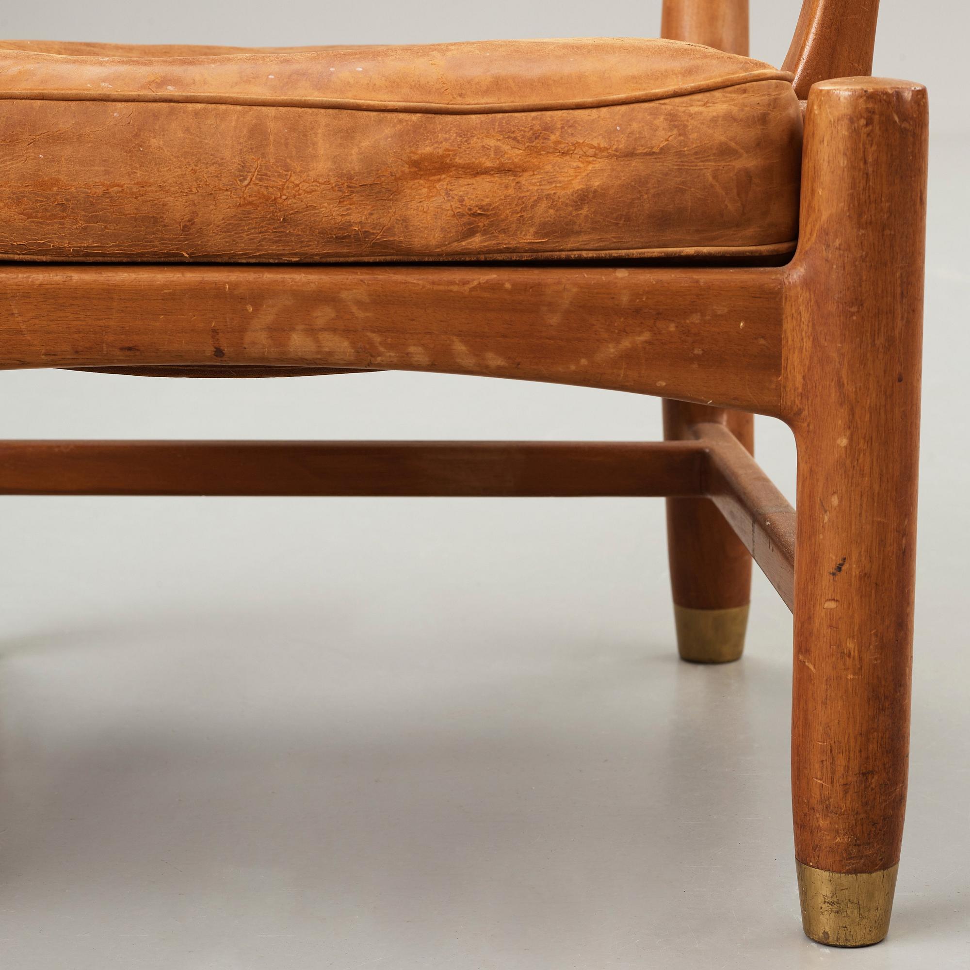 SCANDINAVIAN MODERN, fåtöljer, 3 st, 1900-talets mitt.