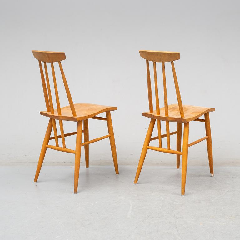 URBAN SELANDER, six 'Lilla My' birch chairs from Malmsten and Stolab.