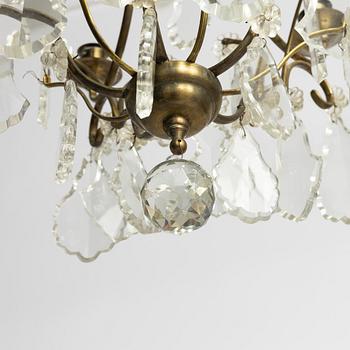 A Rococo style chandelier, first half of the 20th century.