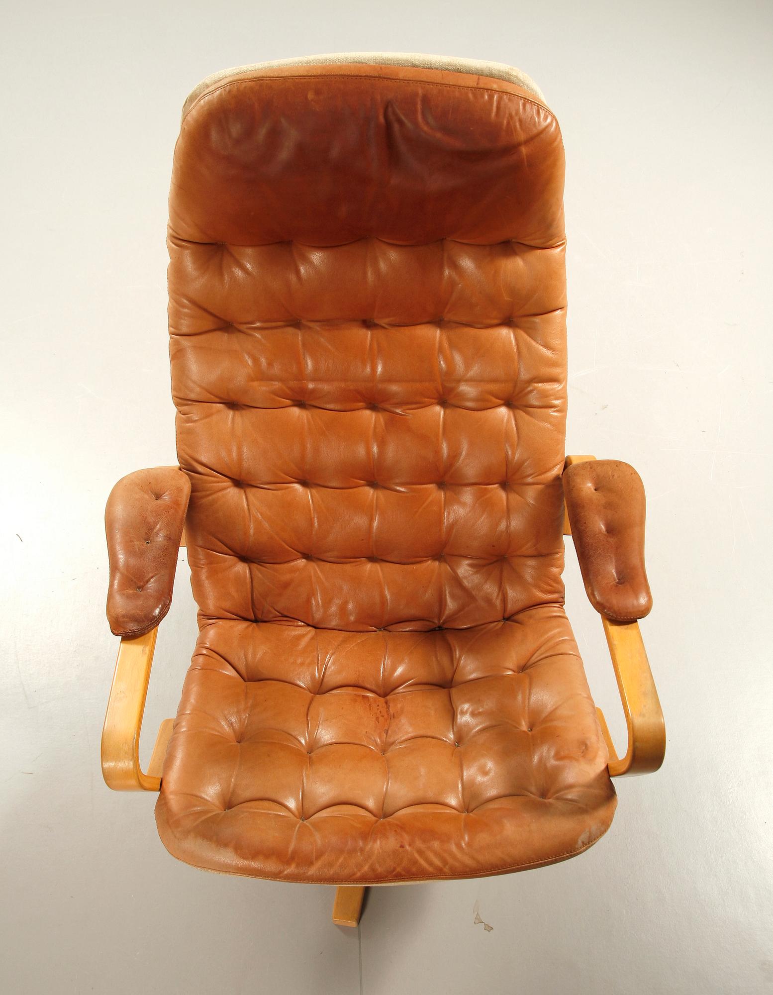 FÅTÖLJ, Sam Larsson, DUX, 1980-tal.