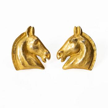 Hermès, earrings, a pair.
