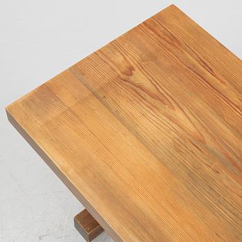 A pine table, mid 20th century.