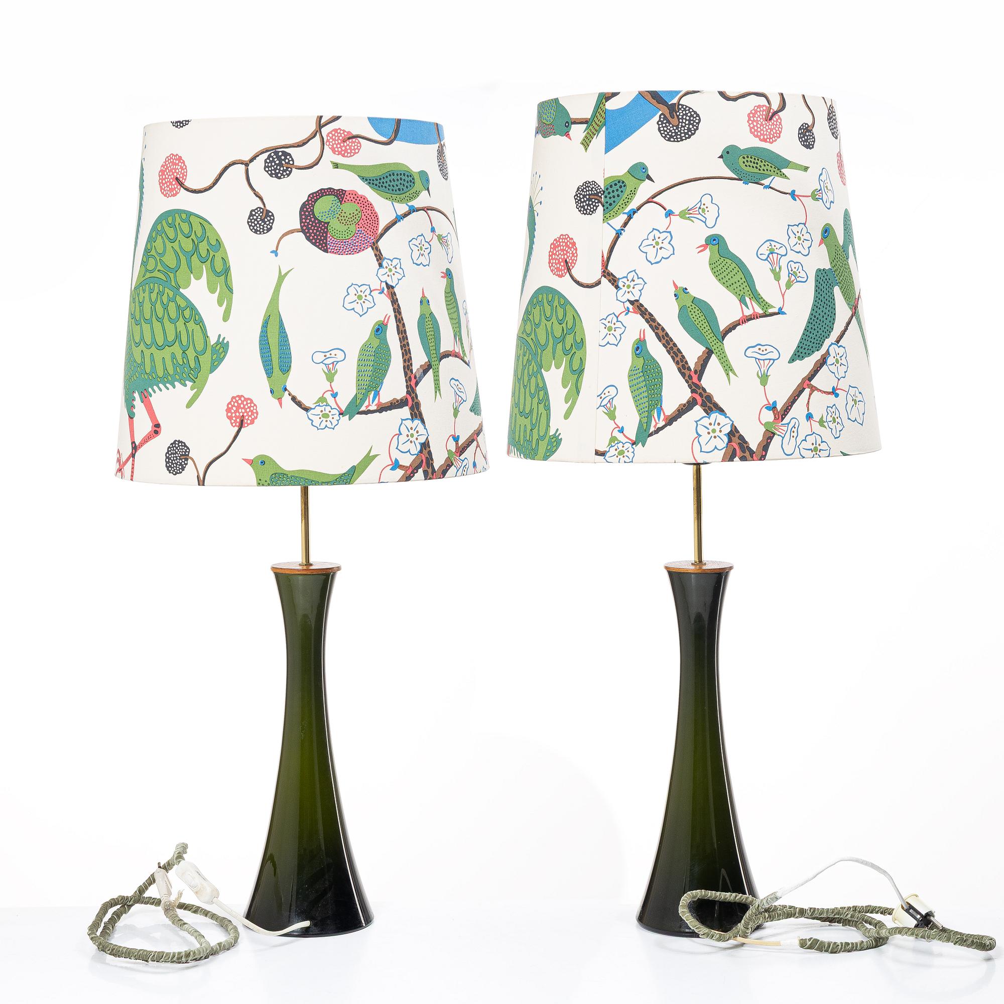 A pair of table lamps, Bergboms, third quarter of the 20th century.
