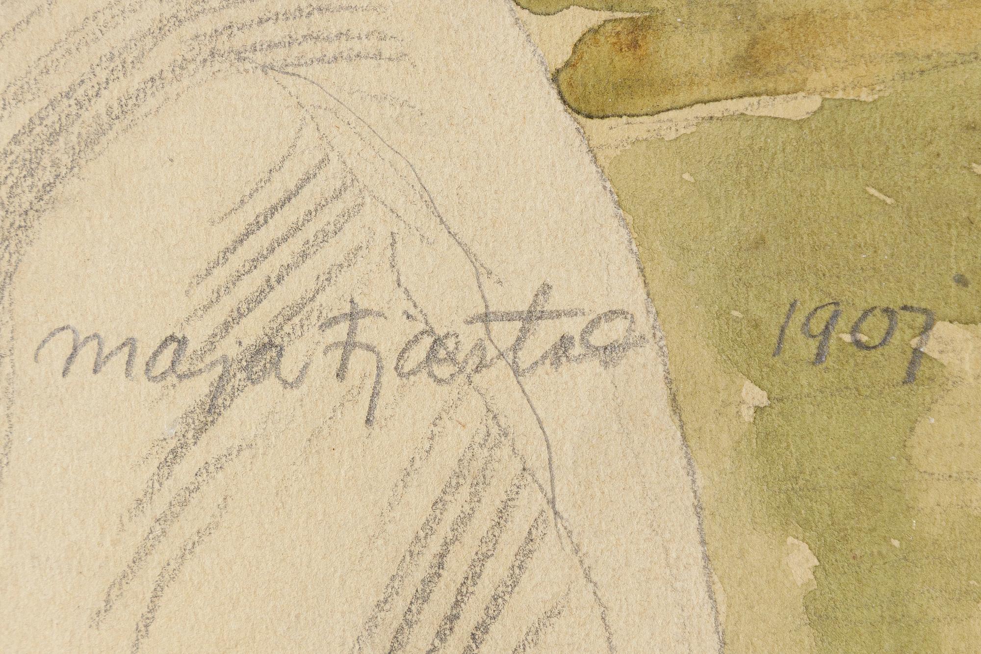 Maja Fjaestad, Portrait of Maja Hallén, née Lindström (the artist's sister).