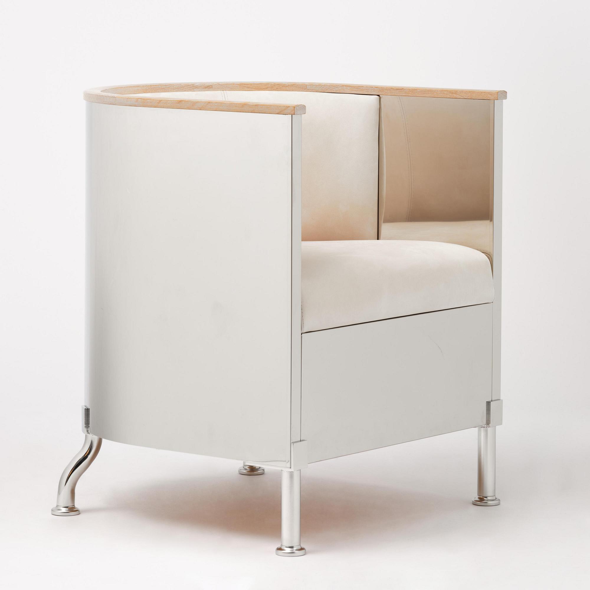 Mats Theselius, an "Inox" armchair, ed. 128/199, Källemo, Värnamo, post 2015.