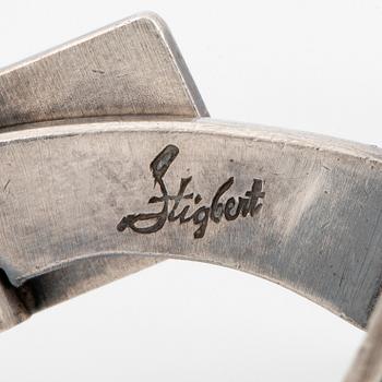 A pair of Stigbert cufflink silver.
