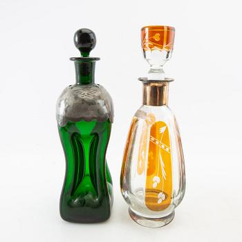 Carafes 4 pcs 1940s/50s.