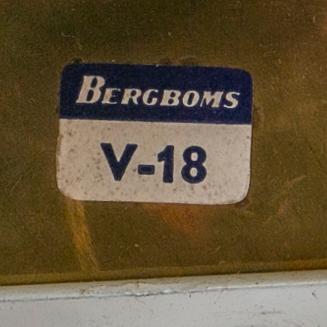 BERGBOMS, 1 par vägglampor, "V-18", 1900-talets andra hälft.