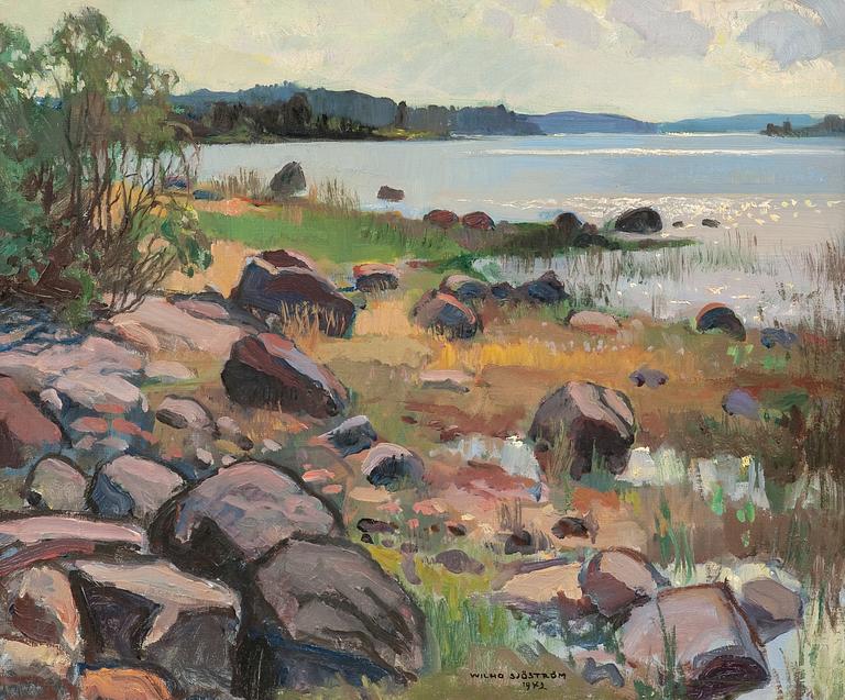 Wilho Sjöström, "STENIG STRAND".