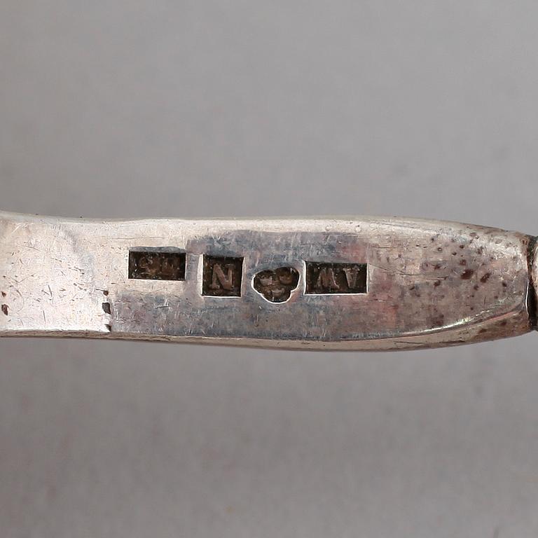 SÅSSLEV, silver, stämplad A. Wennerstam,  Norrköping 1863.