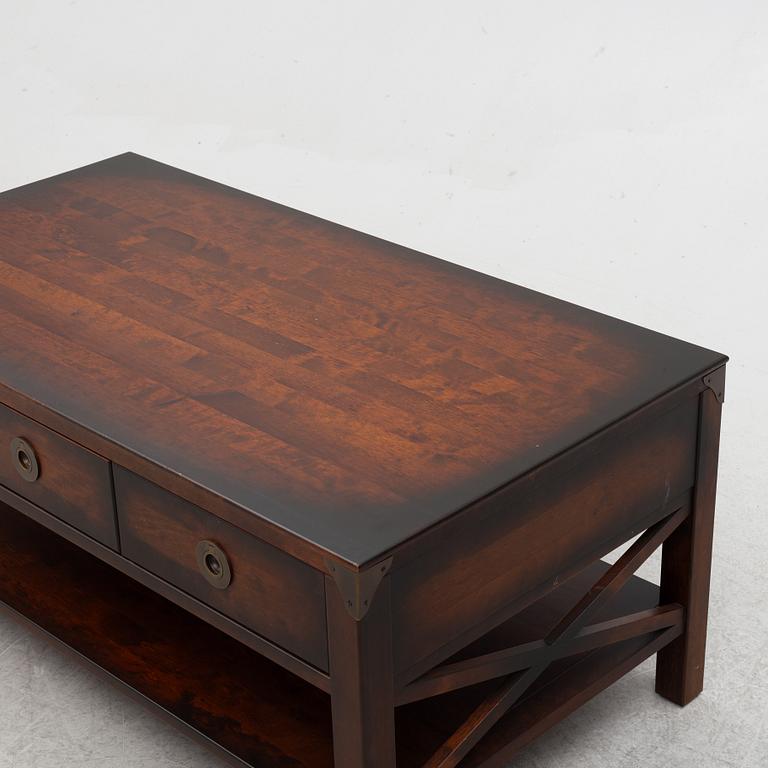 Laura Ashley Dark Chestnut Balmoral 3 Drawer Coffee Table.