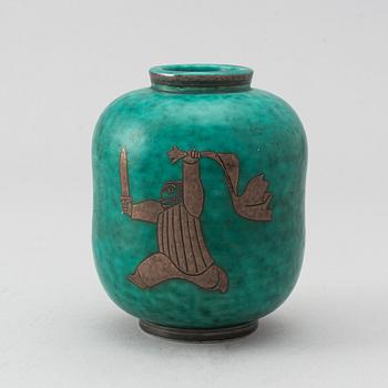 Wilhelm Kåge, a stoneware vase, "Argenta", modell 1079, Gustavsberg.