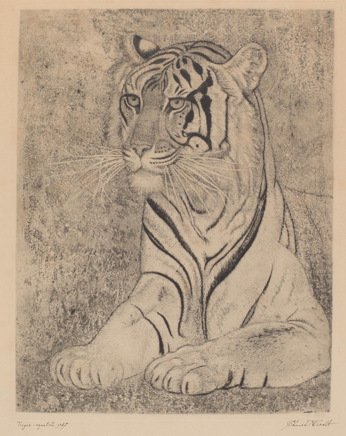 EDUARD WIIRALT, aquatint, signed and dated 1937.