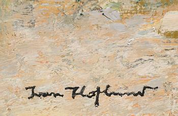 IVAN HOFLUND, olja på pannå, signerad.