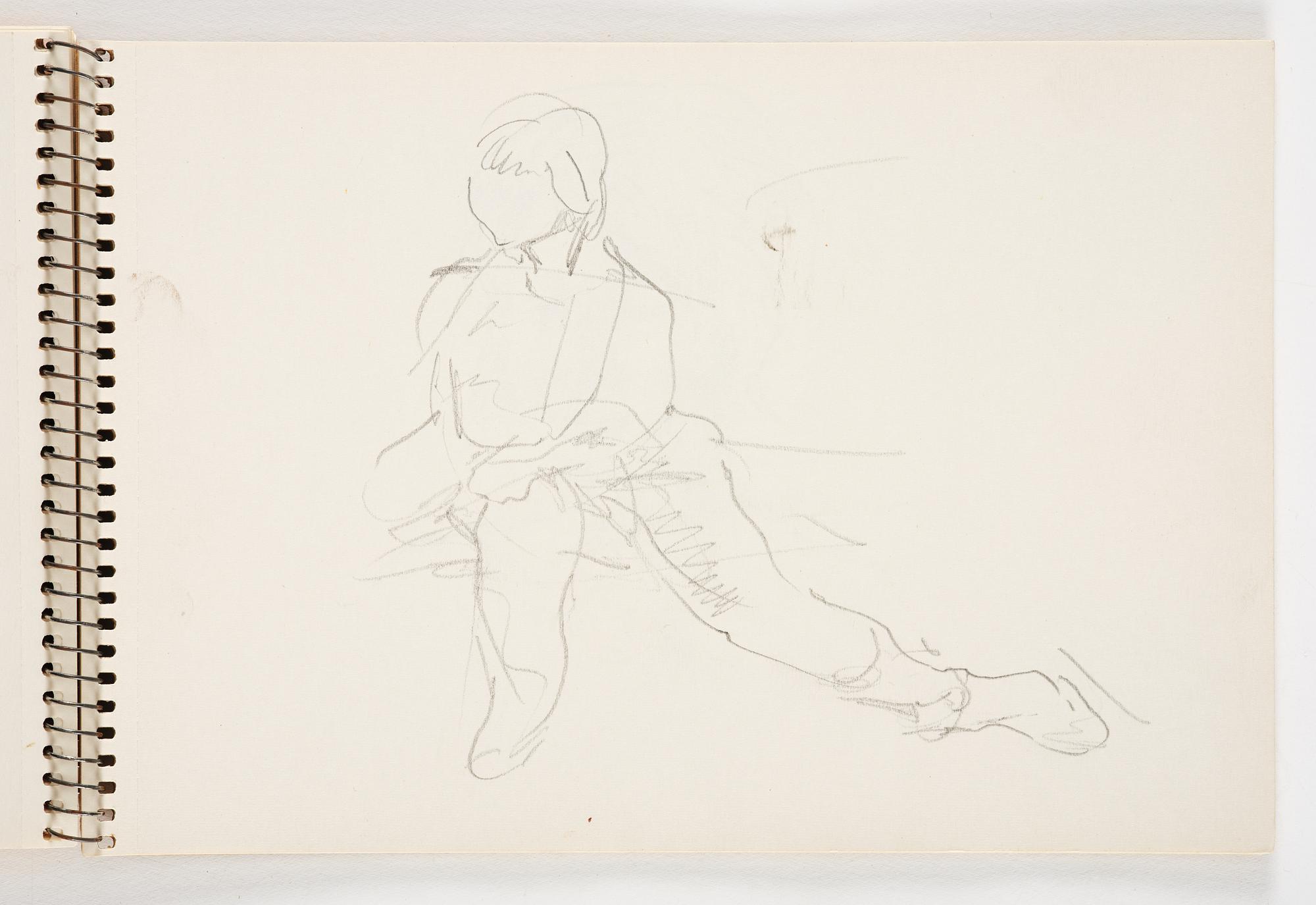 Lotte Laserstein, 3 skissböcker med blyertsteckningar.