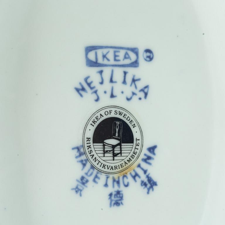 IKEA, Matservis, 44 delar, "Nejlika", ur Ikeas 1700-talsserie, 1990-tal.