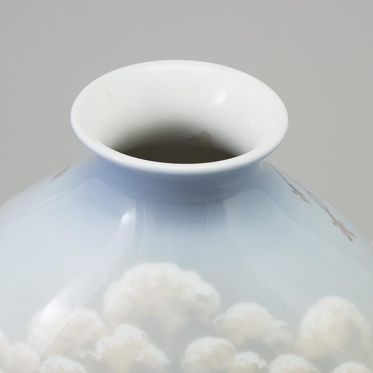 A porcelain vase by Bing & Grøndal, Denmark.