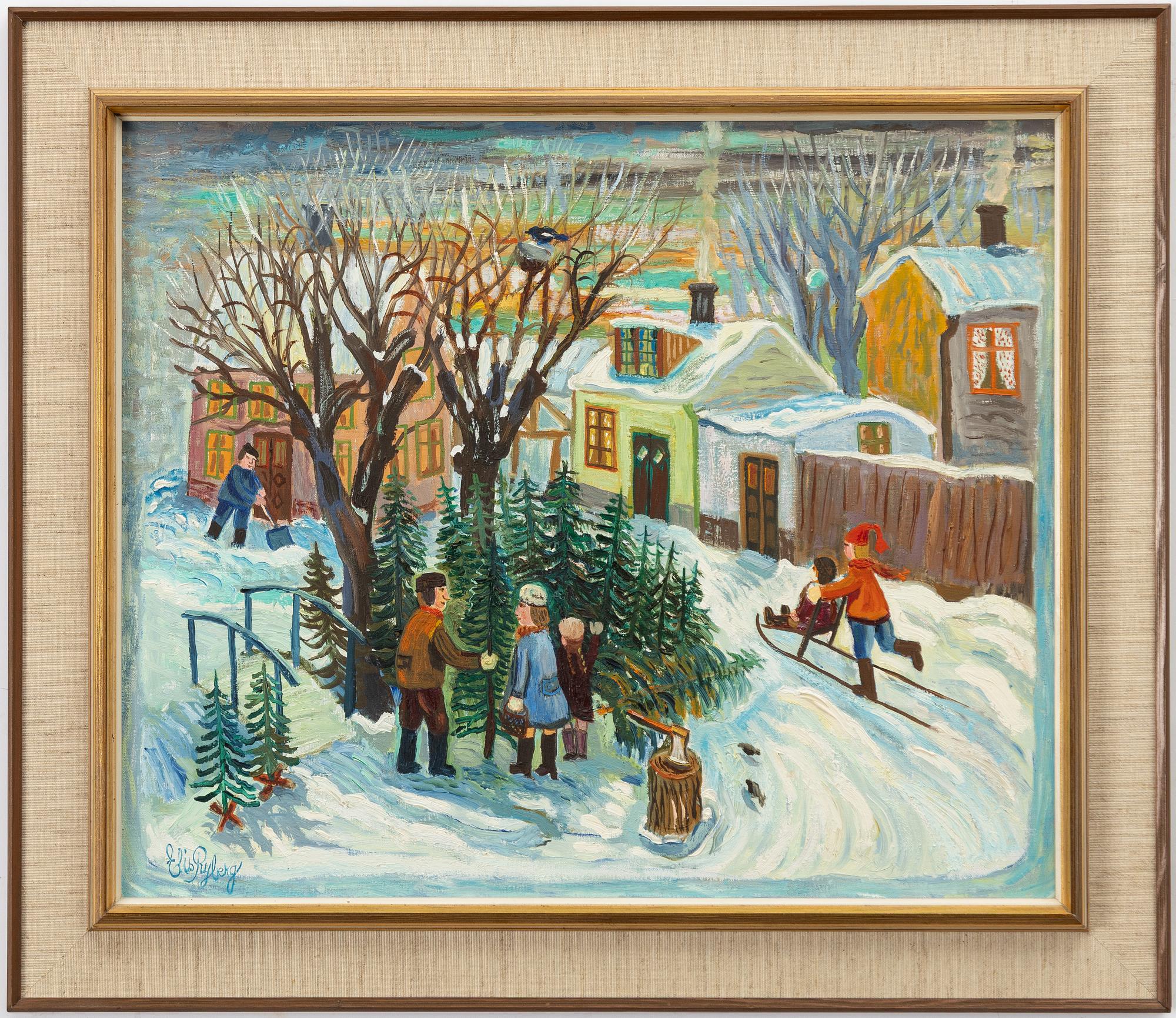 Elis Ryberg, "Julgransförsäljning, Ystad".