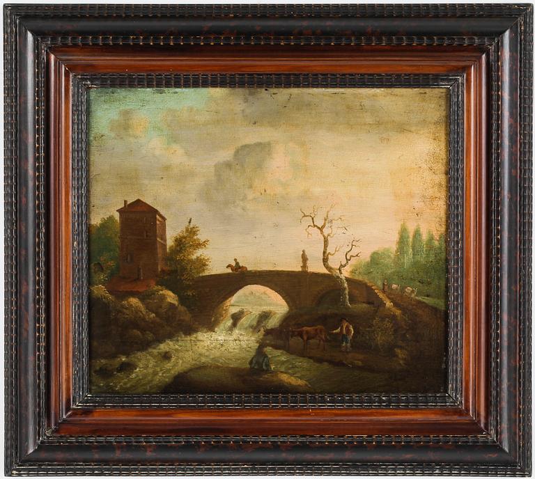 OKÄND KONSTNÄR, olja på pannå, 1600/1700-tal.