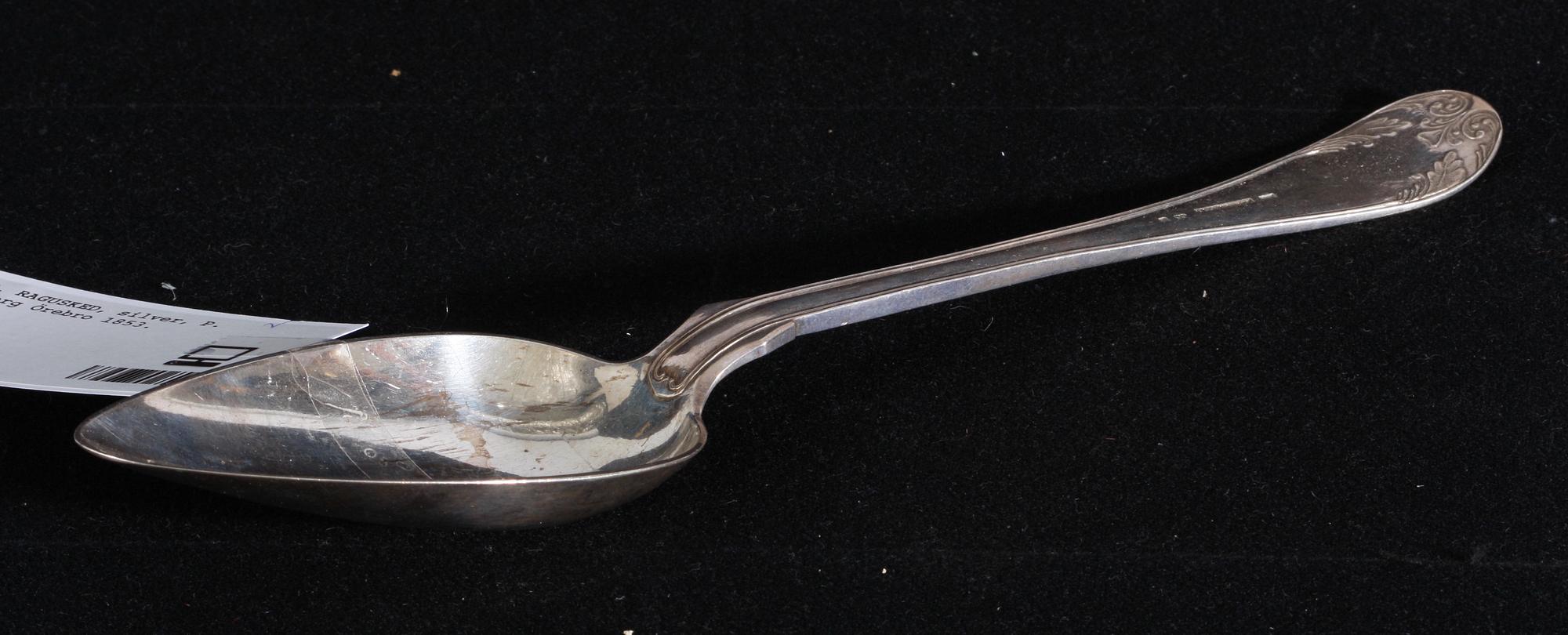 RAGUSKED, silver, P. Holmberg Örebro 1853.