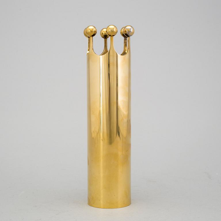 A brass vase by Pierre Forsell for Skultuna.