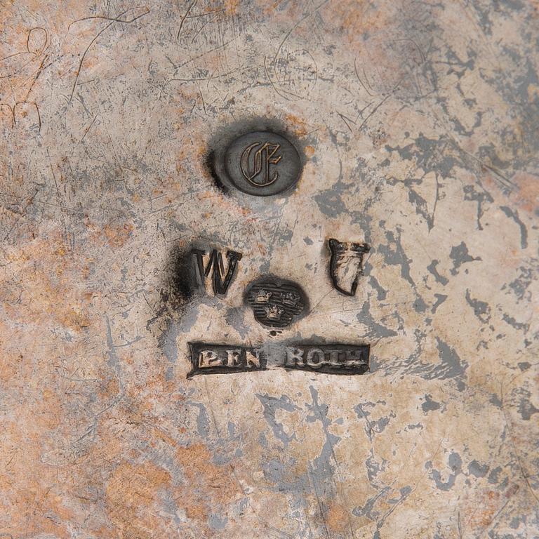 KAFFEKANNA, silver, av Petter Eneroth, Stockholm, Gustaviansk.