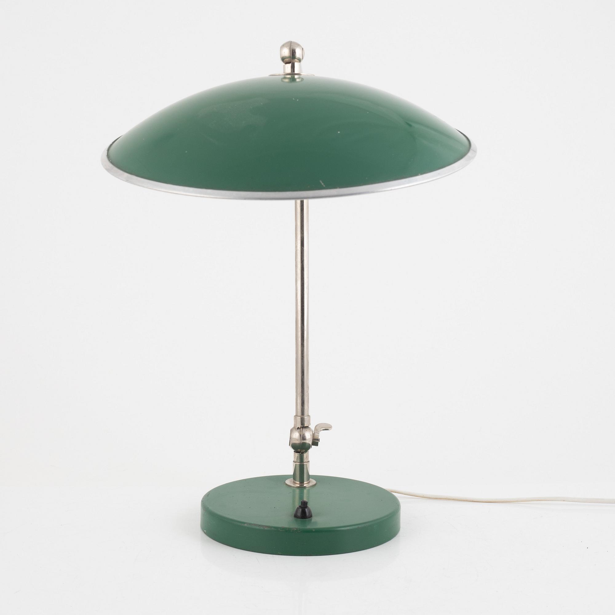 Harald Notini, bordslampa, modell "15266", Arvid Böhlmarks Lampfabrik, 1940-tal.