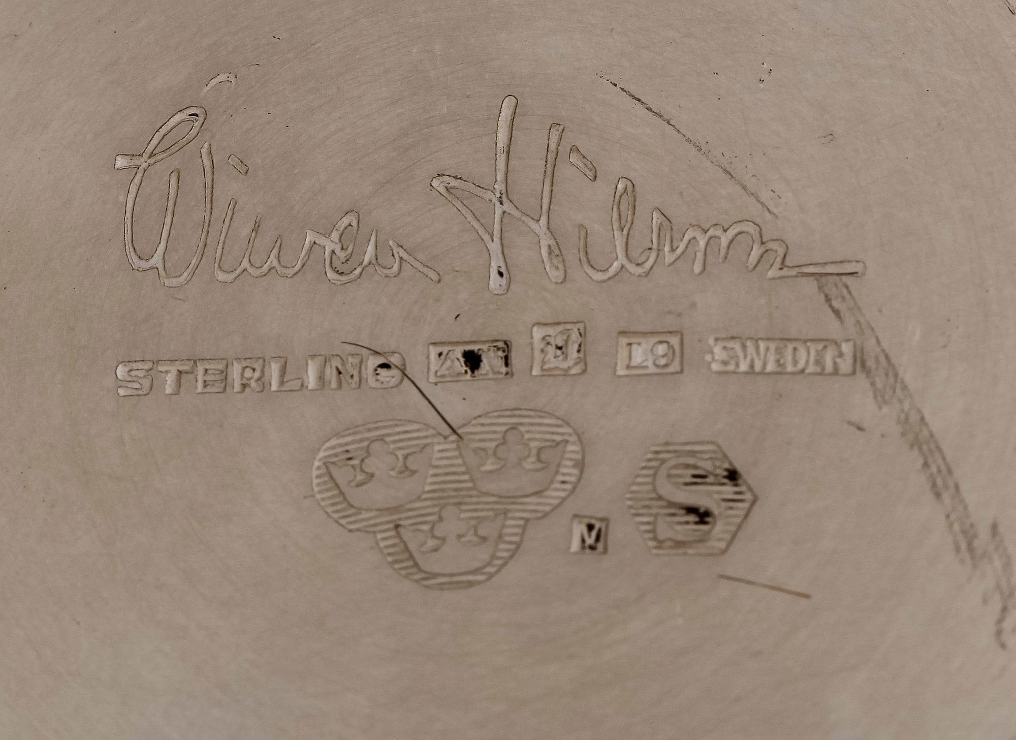 BÄGARE, Sterlingsilver, Wiwen Nilsson, Lund,  1961. Totalvikt 357 g.