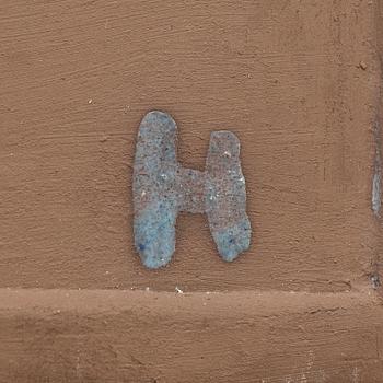 RUNE HANNÄS, two sculptures, stoneware and bronze, signed and dated -66.